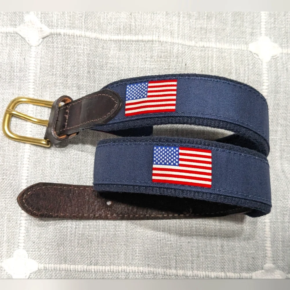 Vineyard Vines Unisex Flag Belt
